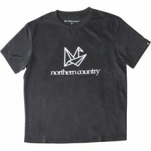 ノーザンカントリーnortherncountry T-SHIRTS(FRONT LOGO) アウトドア半袖Tシャツ (tr1306-bk)