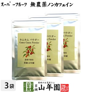 【無農薬】カムカムパウダー 50g×3袋セット ペルー産 粉末 ノンカフェイン ビタミンC ヨーグルト スムージー 苗 サプリ 健康茶 プレミア