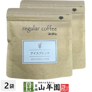 【レギュラーコーヒー】アイスブレンド 100g×2袋セット コーヒー豆 プレミアム特典で送料無料 ブラジル、コロンビア、グァテマラ産 珈琲