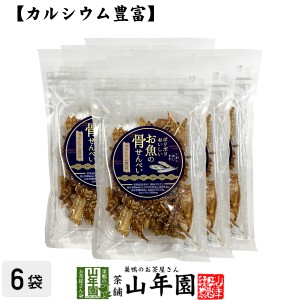 【カルシウム豊富】ポリポリおいしい お魚の 骨せんべい 40g×6袋セット プレミアム特典で送料無料 魚介乾製品 いわし あじ きす おつま