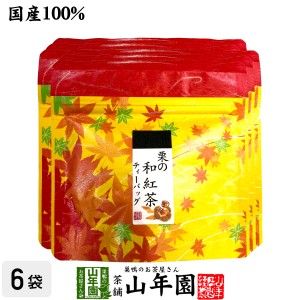 国産100% 栗の和紅茶 ティーパック 2g×5包×6袋セット ティーバッグ 健康 お土産 ギフトセット プレミアム特典で送料無料 お茶 父の日 