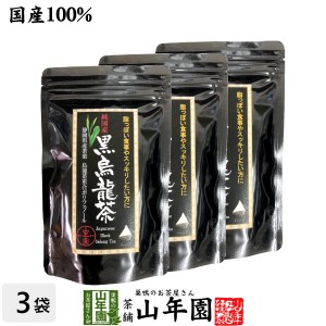 【国産】黒烏龍茶 48g（4g×12）×3袋セット 純国産 静岡県産茶葉を使用 烏龍茶重合ポリフェノール 健康 プレミアム特典で送料無料 国産 