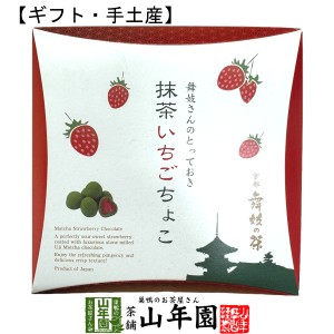 【京都 舞妓の茶】抹茶いちごちょこ 72g 箱入（24×3袋入） 送料無料 甘酸っぱい丸ごとフリーズドライのいちごに、石臼挽き宇治抹茶を贅