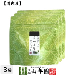 【国産100%】みんと緑茶 ティーパック 3g×5包×3袋セット プレミアム特典で送料無料 ティーバッグ 健康 ダイエット ギフト プレゼント 