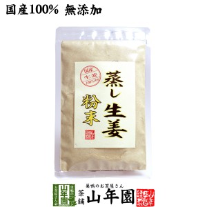 【国産 無添加 100%】【30分間蒸した生姜のみ使用】蒸し生姜 粉末 45g 熊本県産 蒸ししょうが 蒸しショウガ 送料無料 お茶 父の日 お中元