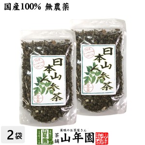 【国産 無農薬】日本山人参茶(リーフ) 70g×2袋セット 宮崎県産 健康茶 妊婦 ダイエット 贈り物 プレミアム特典で送料無料 お茶 父の日 