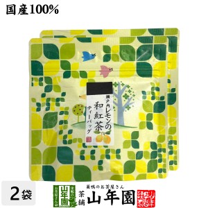 国産100% 瀬戸内レモンの和紅茶 ティーパック 2g×5包×2袋セット ティーバッグ 健康 お土産 セット プレミアム特典で送料無料 お茶 父の