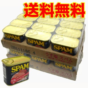 SPAMスパム【うす塩・減塩】 送料無料 1ケース（340ｇ×24個）