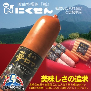 ハムギフト 長崎 雲仙 国産 冷蔵直送 送料無料 にくせん NPG-BB02 3種ソーセージセット『NKS』