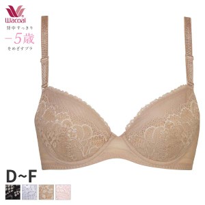 15%OFF ワコール 背中すっきり-5歳をめざすブラ ブラジャー 3/4カップ(D E Fカップ)BRB475