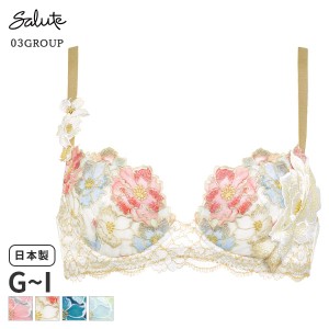 期間限定20%OFF ワコール サルート Salute 03グループ ブラジャー 3/4カップ プッシュアップタイプ(G H Iカップ)BTJ403