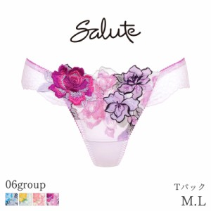 期間限定20%OFF 【メール便06】ワコール サルート Salute 06グループ ショーツ はきこみ丈あさめ Tバックショーツ(M Lサイズ)PTJ406