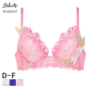 期間限定18%OFF ワコール サルート Salute 87グループ ブラジャー 3/4カップ VivaLineブラ(D E Fカップ)BTJ487