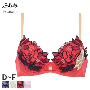 期間限定18%OFF ワコール サルート Salute 96グループ ブラジャー 3/4カップ リボンブラ(D E Fカップ)BTJ796