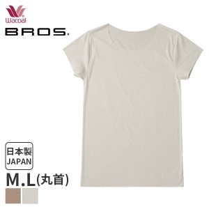 15%OFF 【メール便15】ワコールメン ブロス シャツ 2分袖 クルーネック(M Lサイズ)GL5210