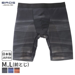 15%OFF 【メール便06】ワコールメン ブロス ボクサーパンツ シェイプメン はきこみ丈ノーマル ロング丈 前閉じ(M Lサイズ)GT3315