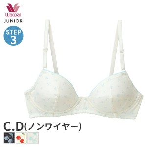 期間限定18%OFF ワコール ジュニア ステップ3 ガールズ ブラジャー 3/4カップ ノンワイヤー(C Dカップ)CFX344