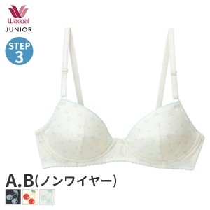 期間限定18%OFF ワコール ジュニア ステップ3 ガールズ ブラジャー 3/4カップ ノンワイヤー(A Bカップ)CFX344