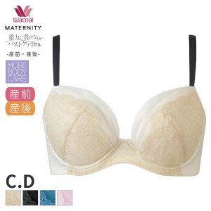 期間限定18%OFF ワコール マタニティ ブラジャー 産前・産後兼用 3/4カップ(C Dカップ)MBY215