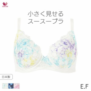 15%OFF ワコール 小さく見せる スースーブラ ブラジャー 3/4カップ(E Fカップ)BRB455