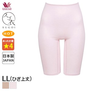 15%OFF 【メール便10】ワコール スゴ衣 ふんわり、あったか ニットボトム (LLサイズ/ひざ上丈)HLD482