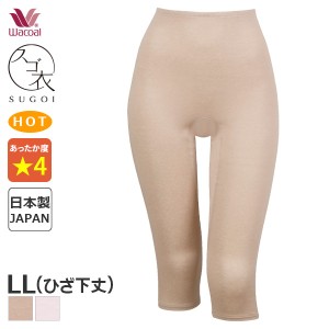 15%OFF 【メール便15】ワコール スゴ衣 ふんわり、あったか ニットボトム ひざ下丈(LLサイズ)HLE515