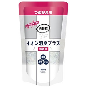 エステー 消臭力クリアビーズ イオン消臭プラス 本体 つめかえ 無香料 (280g)