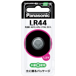 パナソニック アルカリボタン電池 LR44 1個入