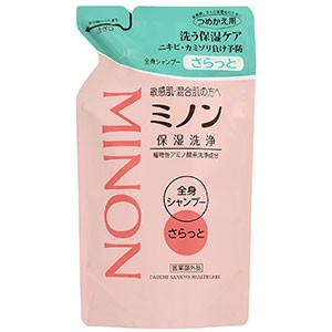 ミノン全身シャンプーさらっとタイプ 詰替 380mL 医薬部外品