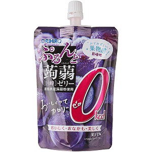 ぷるんと蒟蒻ゼリースタンディング カロリーゼロ 巨峰 130g×8個