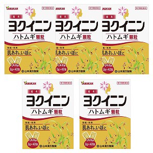 【第3類医薬品】山本漢方 ヨクイニン顆粒 2g×42包×5個セット 送料無料