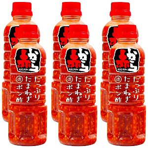 徳島産業 赤からたっぷりたまねぎポン酢 400ml×6本 送料無料