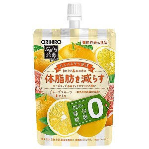 オリヒロ ぷるんと蒟蒻ゼリーPlus グレープフルーツ味 (130g×8個)