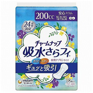 チャームナップ 吸水さらフィ 特に多い時も1枚で安心用 パウダーの香り 18枚入