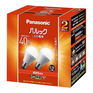 パナソニック LED電球 4.4W 2個セット(電球色相当) LDA4LGK42T