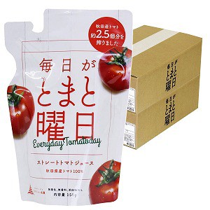 毎日がとまと曜日 ストレートトマトジュース 150g×20本×2