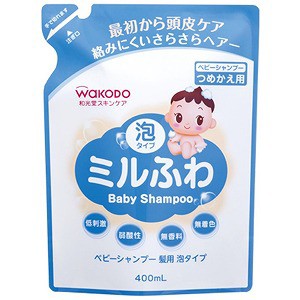 ミルふわ ベビーシャンプー髪用 泡タイプ つめかえ用 400mL