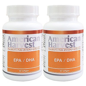 アメリカンハーベスト EPA/DHA 60粒×2個セット