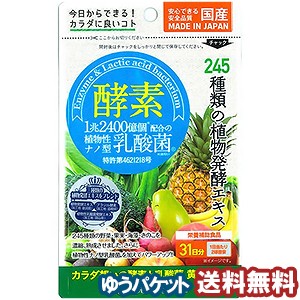 ミナミヘルシーフーズ　酵素＋植物性乳酸菌　62球　 メール便送料無料