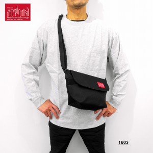 マンハッタン ポーテージ カジュアル メッセンジャーバッグ ブラック/Manhattan Portage Columbus Circle Shoulder Bag 1603 BLACK