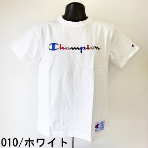 チャンピオン トリコロール刺繍ロゴ 半袖Tシャツ アクションスタイル/CHAMPION LOGO T-SHIRT/C3-H371/ネコポス発送で送料無料!