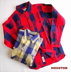 ヒューストン ブロックチェック ビエラシャツ フランネルシャツ ネルシャツ ヴィンテージ ワークシャツ/HOUSTON BLOCK CHECK VIYELLA SHI