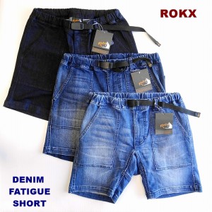 ロックス ROKX コーンミルズ ストレッチデニム クライミングショーツ ファティーグショート/CONE DENIM S GENE STRETCH DENIM FATIGUE SH