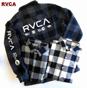 SALE!ルーカ RVCA チェック ロングスリーブシャツ 長袖 ネルシャツ RVCA FLANNE L/S SHIRT/BB042-142/ユニセックス