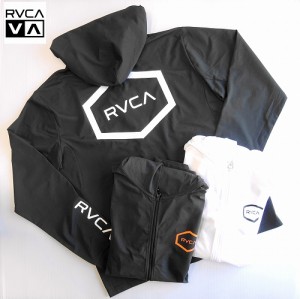 ルーカ ラッシュガード ジップパーカー RVCA VENT LS SURF HOODIE/BD041-850/メンズ・レディース※ネコポス発送で送料無料！