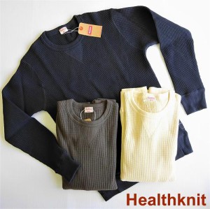 ヘルスニット Health knit スーパーヘビーワッフル スウェット長袖Tシャツ/993