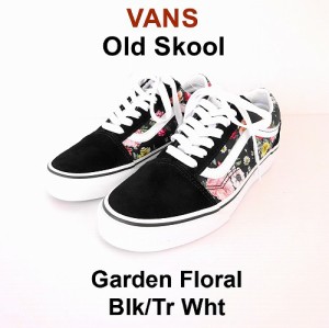 SALE!VANS バンズ レディース オールドスクール スウェードレザー＆フラワー キャンバス/VANS OLD SKOOL /VN0A4BV5V8X(Garden Floral) bl