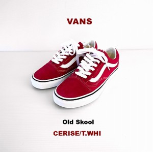 VANS バンズ レディース オールドスクール/VANS OLD SKOOL LADYs (CERISE/T.WHT) VN0A4U3B2NE/USA規格