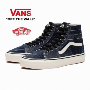 バンズ メンズ スケートハイ VANS SK8-HI TAPERED VN0A5KRUNAV DENIM NVY/WHT USA 企画!!