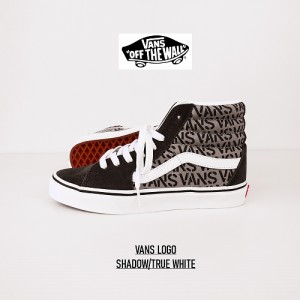 バンズ スケート ハイ バンズロゴ シャドウ メンズ スウェード・キャンバス ホワイト/VANS Mens SK8-HI VANS LOGO SHADOW/TRUE WHITE VN0